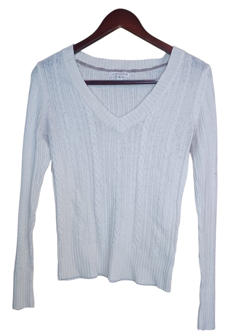 Aéropostale Gray Knit Sweater Size Medium